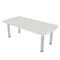 Skutchi Designs 33.5 in W, 69.5 in L, 29 in H, Engineered Wood Top, White HAR-AREC-34X70-PT-WC - alternate 1